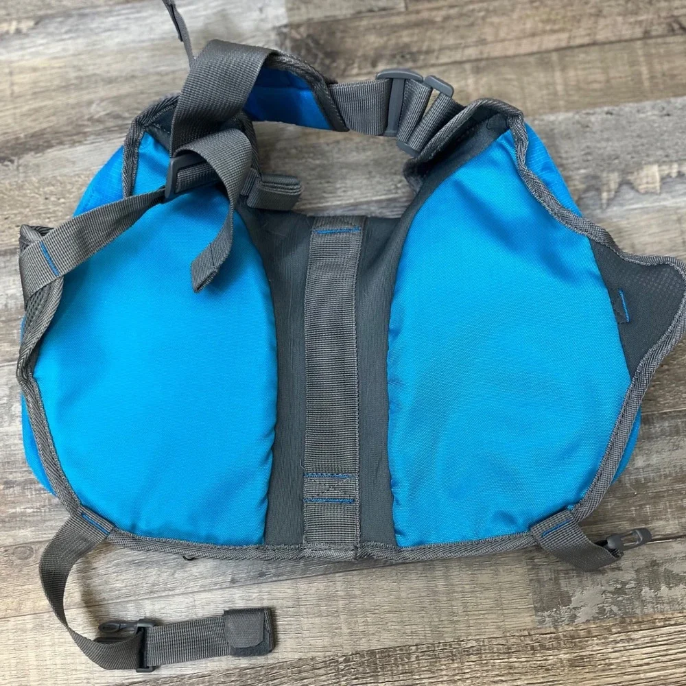 Outward Hound DayPak Dog Backpack Harness Blue Trek Vest Hiking Gear Medium Size